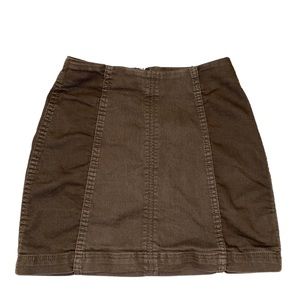 free people denim mini skirt/ modern femme denim skirt